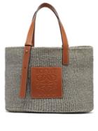 Matchesfashion.com Loewe - Basket Medium Woven Tote Bag - Womens - Grey Multi