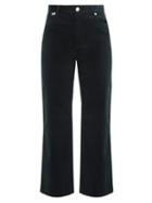 Matchesfashion.com A.p.c. - Sailor High Rise Cropped Corduroy Trousers - Womens - Dark Green