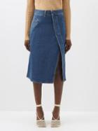 Stella Mccartney - Denim Wrap Skirt - Womens - Denim