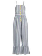 See By Chloé Striped Seersucker Jumpsuit