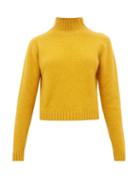 Matchesfashion.com The Elder Statesman - Highland Cropped Cashmere Sweater - Womens - Yellow