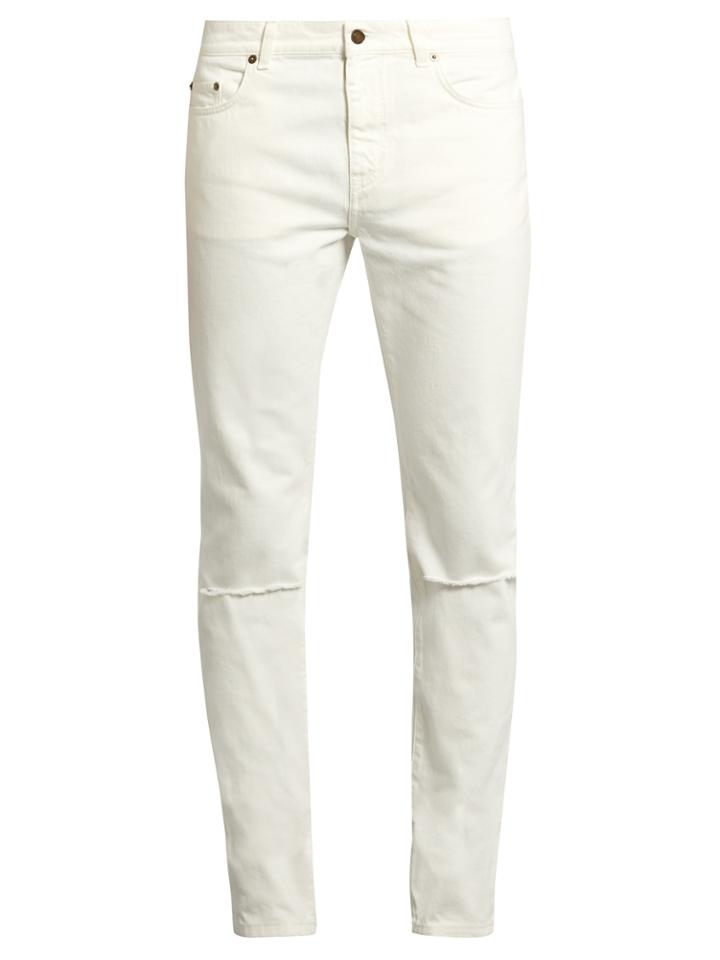 Saint Laurent Ripped Skinny Jeans