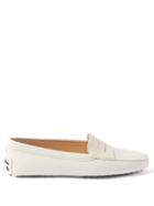 Tod's - Gommini Leather Loafers - Womens - White