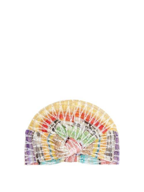 Matchesfashion.com Missoni Mare - Zigzag Crochet Knit Turban - Womens - Multi