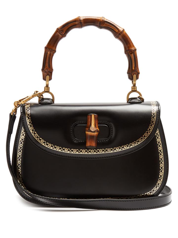 Gucci Bamboo-handle Leather Bag