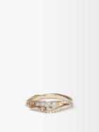 Bibi Van Der Velden - Inhale Diamond, Spinel & 18kt Gold Ring - Womens - Gold Multi