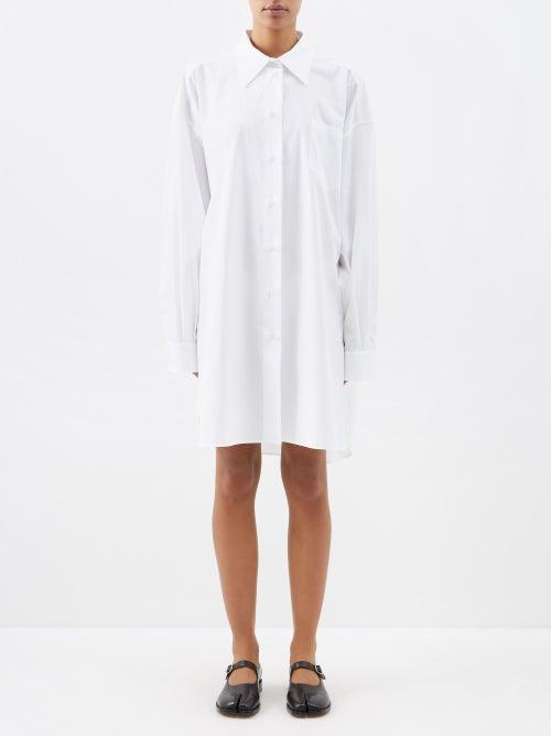 Maison Margiela - Oversized Cotton-poplin Shirt - Womens - White