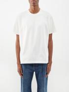 Bottega Veneta - Sunrise Logo-embroidered Cotton-jersey T-shirt - Mens - Cream