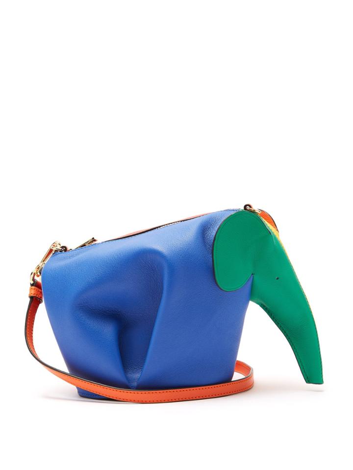 Loewe Elephant Leather Crossbody Bag