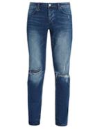 Matchesfashion.com Neuw - Iggy Ripped Knee Slim Leg Denim Jeans - Mens - Blue