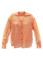 Rejina Pyo - Carina Silk-chiffon Shirt - Womens - Orange