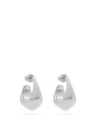 Matchesfashion.com Lemaire - Hoop Short-drop Earrings - Womens - Silver