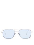 Cutler And Gross 1267 Square-frame Palladium-plated Sunglasses
