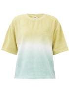 Matchesfashion.com Terry - Oversized Tie-dye Cotton-terry T-shirt - Womens - Green Stripe