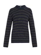 Matchesfashion.com Massimo Alba - Striped Wool Blend Sweater - Mens - Navy Multi