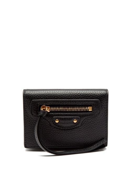 Balenciaga - Neo Classic Leather Wallet - Womens - Black