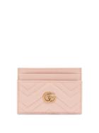 Matchesfashion.com Gucci - Gg Marmont Leather Cardholder - Womens - Light Pink