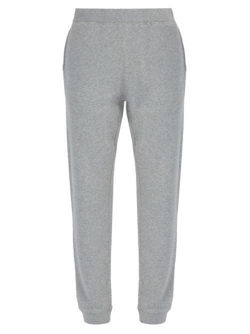 Matchesfashion.com Sunspel - Cotton Track Pants - Mens - Grey