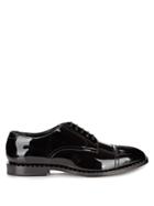 Jimmy Choo Penn Patent-leather Studded Derby Shoes