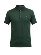 Matchesfashion.com Polo Ralph Lauren - Logo-embroidered Cotton-jersey Polo Shirt - Mens - Green