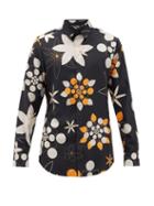 Matchesfashion.com Fendi - Floral-print Habotai Shirt - Mens - Black Multi