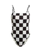 Solid & Striped X Re/done The Malibu Checkered Swimsuit