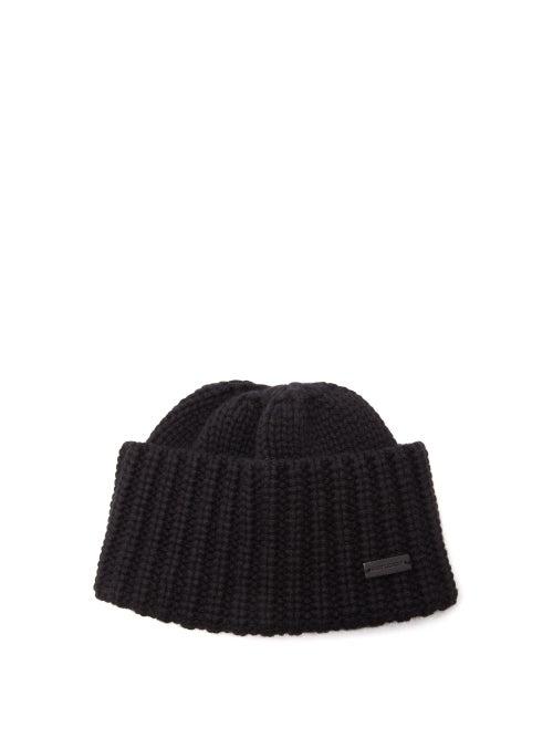Saint Laurent - Ribbed Cashmere Beanie - Womens - Black