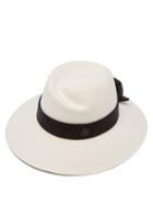 Maison Michel - Virginie Waterproof Felt Fedora Hat - Womens - White