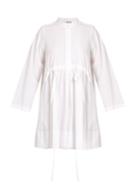 Chloé Pintucked Cotton-poplin Dress