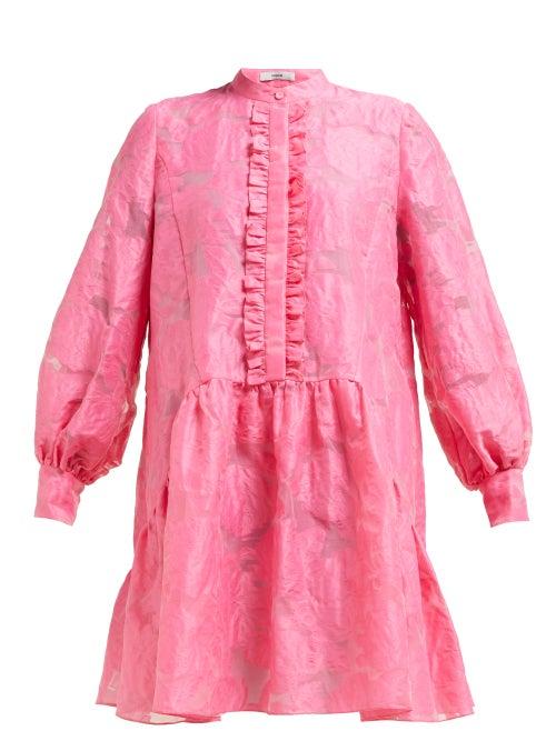 Matchesfashion.com Erdem - Quentin Fil Coup Dress - Womens - Pink