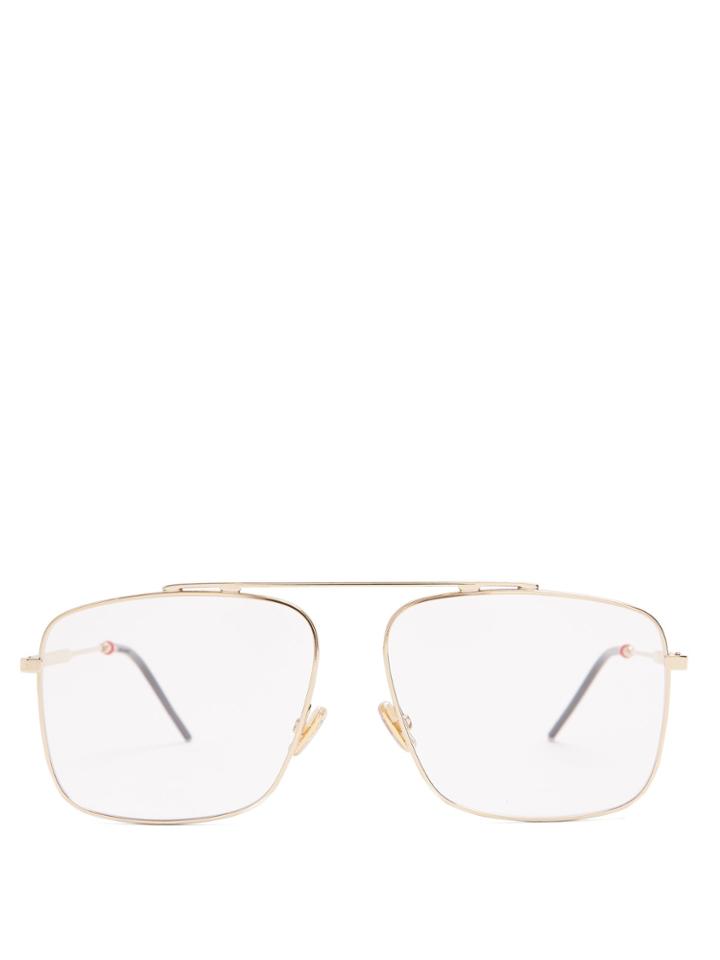 Dior Homme Sunglasses Square-frame Metal Glasses