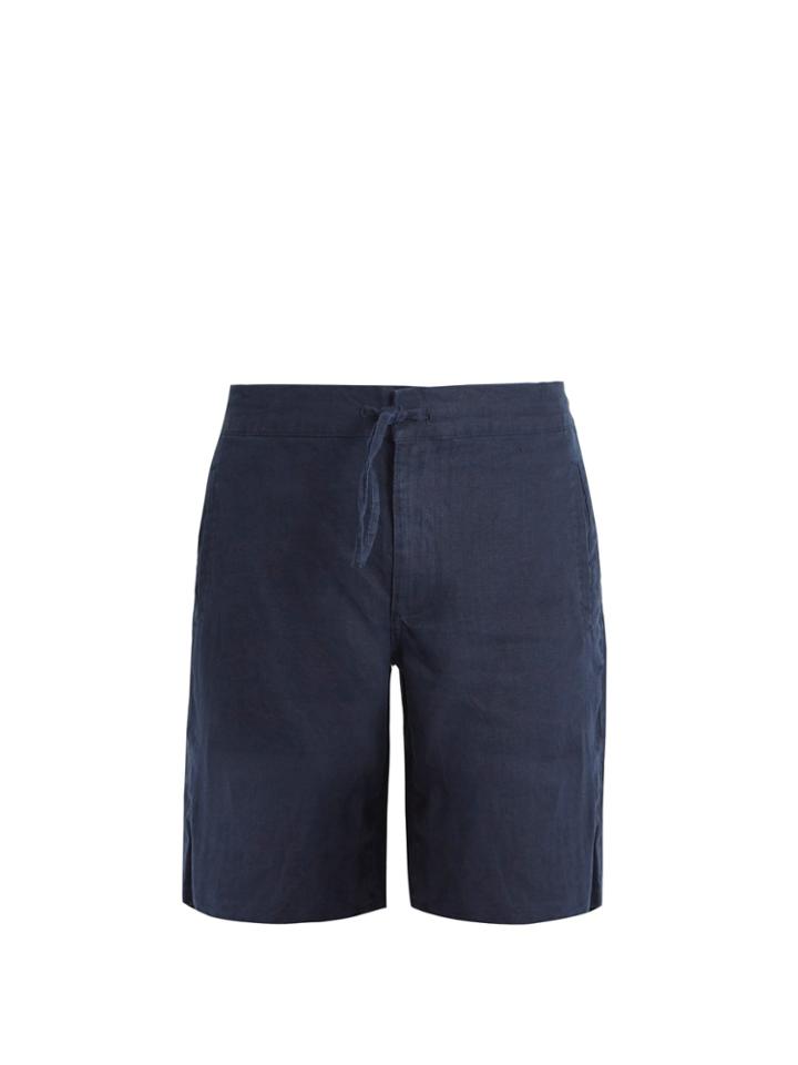 Onia Max Drawstring Linen Shorts