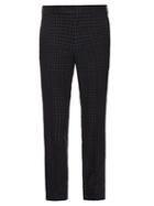Paul Smith Checked Slim-leg Wool And Linen-blend Trousers