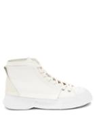 Jw Anderson - High-top Leather Trainers - Womens - White