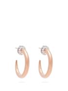 Matchesfashion.com Ryan Storer - Crystal Embellished Rose Gold Tone Earrings - Womens - Rose Gold