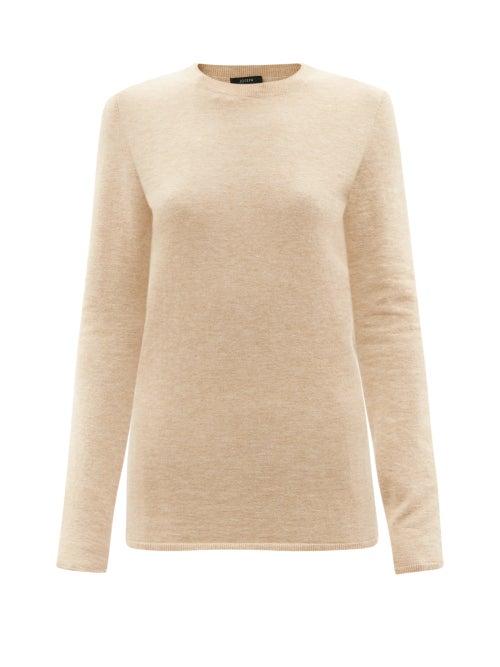 Joseph - Round-neck Sweater - Womens - Camel