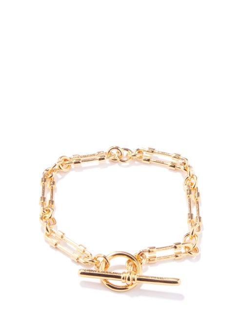 Ladies Jewellery Saint Laurent - T-bar Chain Bracelet - Womens - Gold