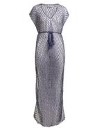 Matchesfashion.com My Beachy Side - Beaded Macram Cover Up - Womens - Navy