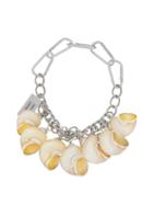 Matchesfashion.com Chopova Lowena - Shell Charm Chain Choker Necklace - Womens - Silver
