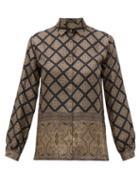 Matchesfashion.com Etro - Camicia Paisley Print Silk Shirt - Womens - Black Multi