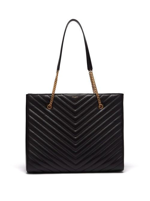 Matchesfashion.com Saint Laurent - Tribeca Giant Quilted Leather Shoulder Bag - Womens - Black