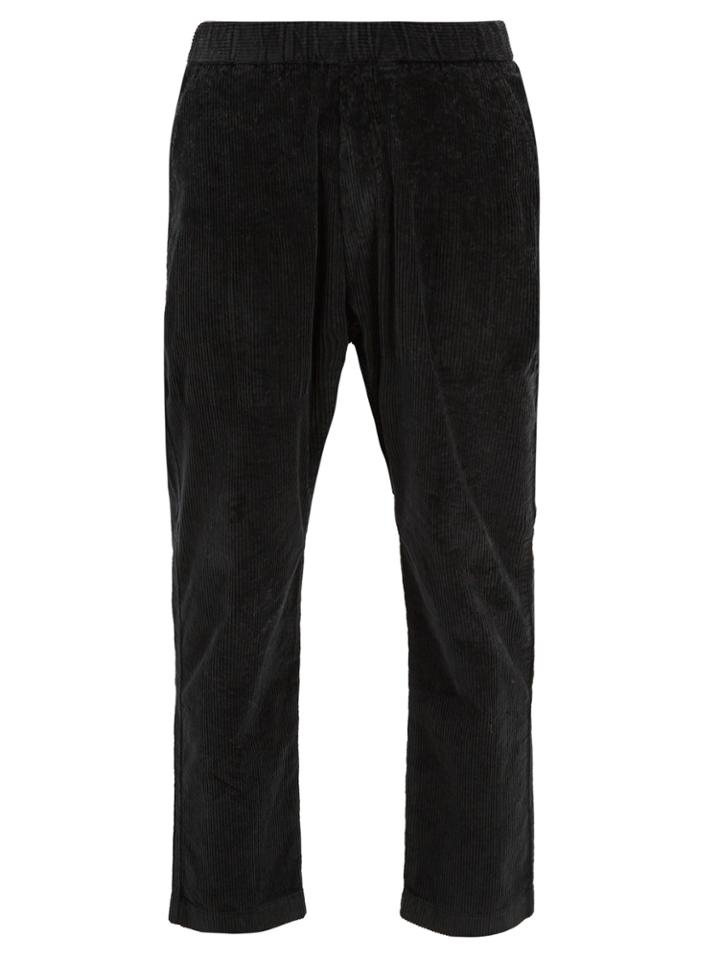 Barena Venezia Elasticated-waist Cropped Stretch-cotton Trousers