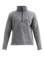 Matchesfashion.com 66 North - Hrannar Logo-embroidered High-neck Fleece Sweater - Mens - Dark Grey