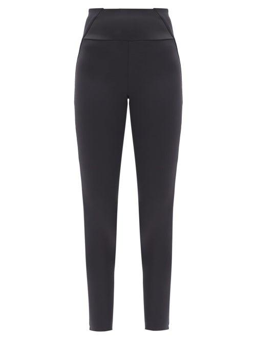 Matchesfashion.com Vaara - Kari Panelled Stretch-jersey Leggings - Womens - Black