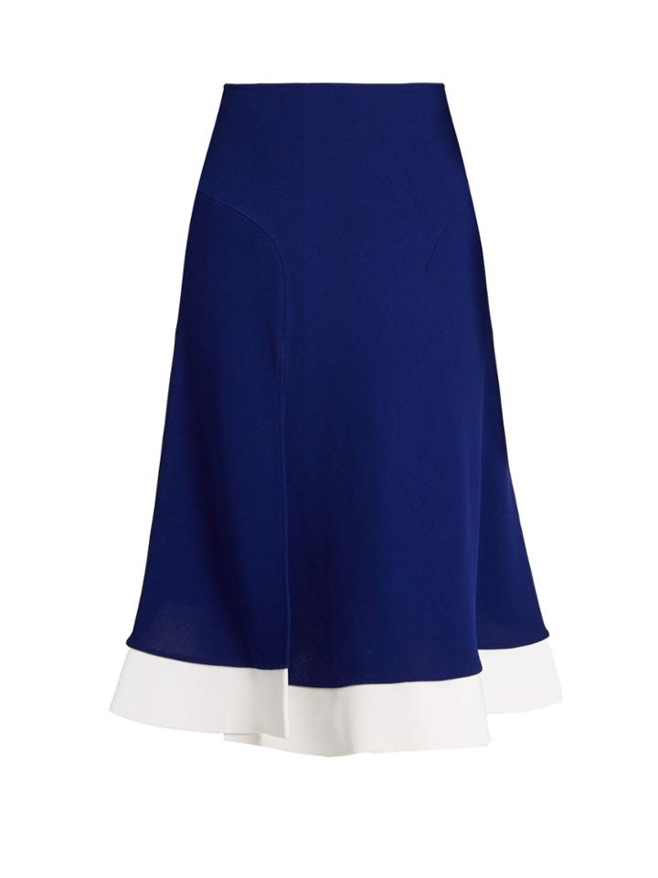 Esteban Cortázar Contrast-hem Jersey Skirt