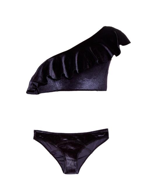 Lisa Marie Fernandez Arden Flounce One-shoulder Bikini
