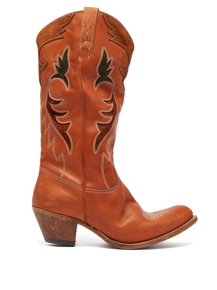 Golden Goose Deluxe Brand Indy Distressed-leather Calf Boots