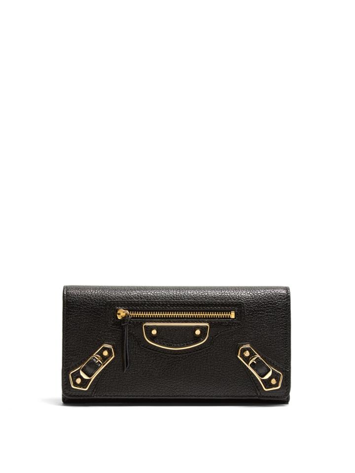 Balenciaga Metallic Edge Money Wallet