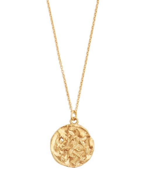 Matchesfashion.com Alighieri - Sagittarius 24kt Gold-plated Necklace - Mens - Gold