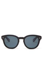 Matchesfashion.com Oliver Peoples - Cary Grant Round Acetate Sunglasses - Mens - Black